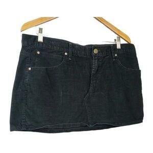 GAP 1969 Black Corduroy mini Skirt